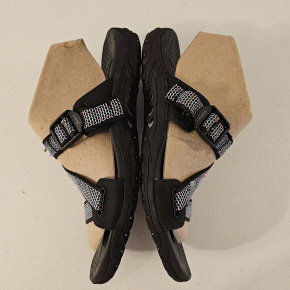 Skechers Women’s Outdoor Lifestyle‎ Sandals Black/multicolor slip on Size 11 - Picture 6 of 11